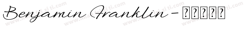 Benjamin Franklin字体转换